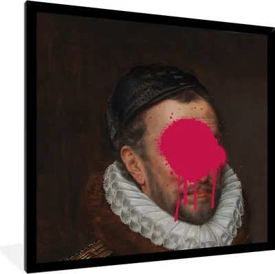 Produktbild von MuchoWow® MuchoWow® Gerahmtes Poster Wilhelm von Oranien - Kunst - Gemälde 40x40 cm - Poster mit zchwarzem Bilderrahmen - Mit Rahmen - Wanddekoration Schlafzimmer