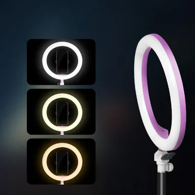 Produktbild von Foto-LED Selfie Ring Light 26 cm dimmbar für Make-up Photo Video Live Studio