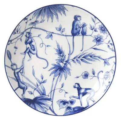 Heinen Delfts Blauw – Dessertteller Aapjes – Bild 1