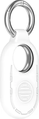 Immagine prodotto di INF Custodia in silicone con portachiavi per Samsung Galaxy SmartTag 2 Bianco