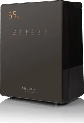 Produktbild von Medisana Luftbefeuchter mit Hygrometer AH 675 116 W Schwarz