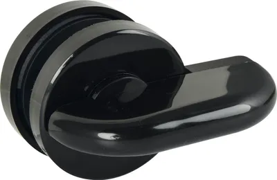 Produktbild von Eco Überwurfriegel WC (Trennwand) mit Notöffnung über Vierkantdorn 8mm schwarz