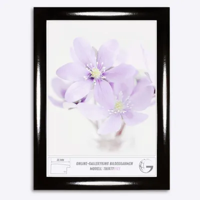 Obrázok produktu pre Drevený fotorámik 60 x 120 cm, čierna, vysoký lesk