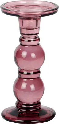 Produktbild von Andratx Leuchter Glas beere, H 18,5 cm, D 9,5 cm, für Stabkerzen und Stumpenkerzen