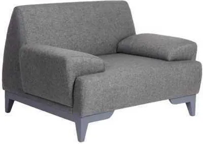 Immagine prodotto di Poltrona di design grigia Soggiorno moderno Poltrona imbottita relax a 1 posto