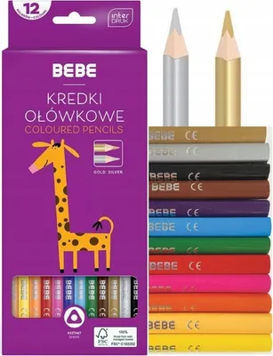 Obrázok produktu pre Trojhranné ceruzky pre deti 12 farieb