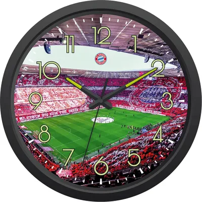 Zdjęcie produktu dla Zegar ścienny FC Bayern Monachium FCB Allianz Arena 0 STCK