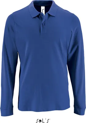 Produktbild von SOLs 02087 | Herren Long-Sleeve Piqué Polo Shirt Perfect - Farbe: Royal Blue - Größe: XXL