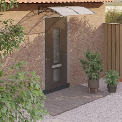 Zdjęcie produktu dla Maison Exclusive – daszek nad drzwiami, czarny, 150 x 100 cm, poliwęglan