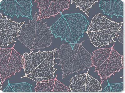 Produktbild von MuchoWow® Mauspad Mousepad Herbst - Muster - Laub 23x19 cm - Mousepads - Maus Mat - Pad - Mausunterlage - Schreibtischunterlage - Mauspad