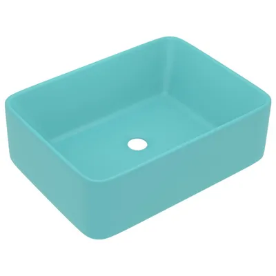 Produktbild von vidaXL Luxus-Waschbecken Matt Hellgrün 41x30x12 cm Keramik