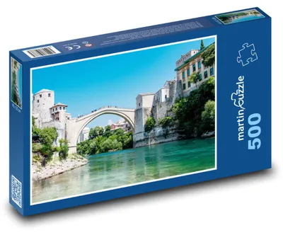 Obrázek produktu pro Puzzle 500 Mostar - Most přes Neretvu - martinpuzzle