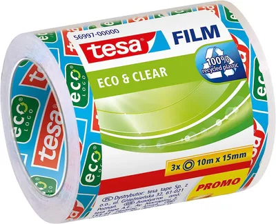 Produktbild von TESA 56997, 10 m, Transparent, 15 mm, 3 Stück(e)
