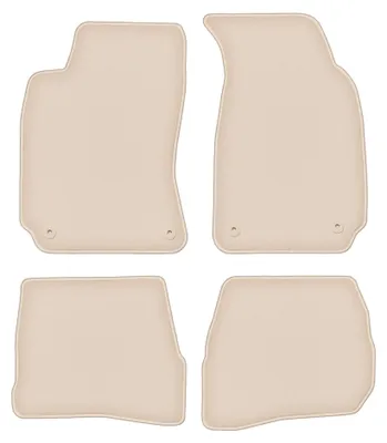 Obrázok produktu pre Velúrové autokoberce pre: Volkswagen Passat B5 1996-2001 (sedan/kombi) – sada 4 ks, béžové, na mieru – Wielganizator FORTUNA