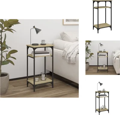 Produktbild von vidaXL Beistelltisch Sonoma-Eiche 40x30x75 cm Holzwerkstoff -  Beistelltische