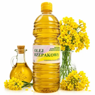Zdjęcie produktu dla Olej Rzepakowy Eurolen Tłoczony na Zimno 1L do Krótkiego Smażenia, productTiles.product.images.aiGenerated
