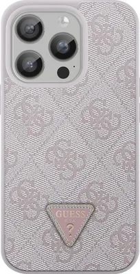 Produktbild von Guess Guhcp15Xp4Tdpp Iphone 15 Pro Max 6.7"" Różowy/Pink Hardcase Leder 4G Diamond Triangle