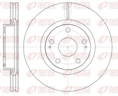 Produktbild von 2x REMSA Bremsscheibe 61050.10 vorne passend für MERCEDES-BENZ M-Klasse (W164)