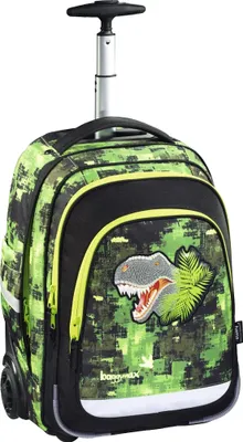 Produktbild von Baggymax Dino-Schultrolley Green Dino Rollenranzen