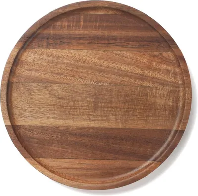 Produktbild von Rundes Tablett aus Akazienholz 25 x 25 x 2 cm zum Servieren