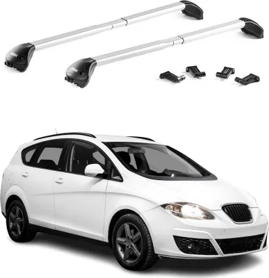 Image de Barres de toit transversales pour Seat Altea Freetrack / XL 2007-2015 Alu 2x ABE