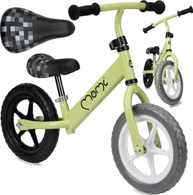 Produktbild von MoMi FLEET Kinderlaufrad Kinder Fahrrad – Höhenverstellung, EVA 12 Zoll, Leicht Stahlrahmen, ab 3 Jahren