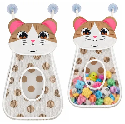 Obrázek produktu pro Béžová taška do vany pro koťata s přísavkami 50 cm