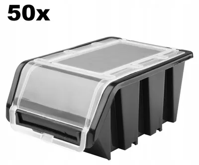 Produktbild von Kistenberg Magazinbehälter NPKL6-S411x50 Schwarz 50 Stück