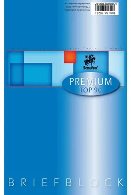 Produktbild von Staufen® 734040251 Briefblock PREMIUM LIN 4 - A5, 90 g/qm, 50 Blatt, liniert