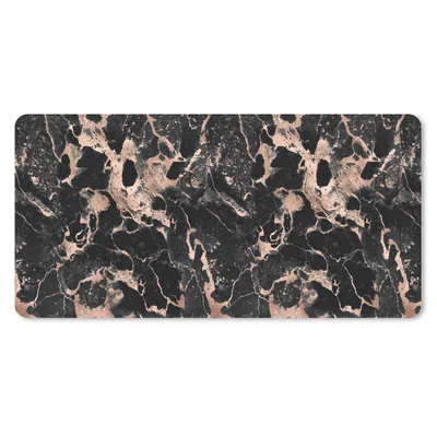 Produktbild von MuchoWow® Schreibtischunterlage Marmor - Rose - Muster - Chic 80x40 cm - XXL Mauspad - Gaming Mauspad