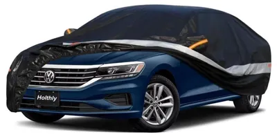 Immagine prodotto di Copertura protettiva per auto, compatibile con VW Passat (dal 1994 al 2024), a 10 strati, 100% impermeabile, traspirante, con protezione UV, colore nero