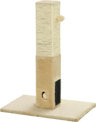 Produktbild von Katzenbaum mit Juteseil, Spielzeug und Plüsch, 79 cm Kratzbaum für Katzen, Beige