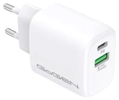 Productafbeelding van GoGEN ACHPDQ220W netadapter, USB-C PD 20W + USB-A 18W