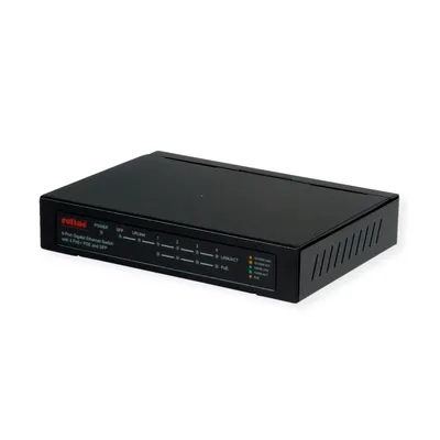 Obrázek produktu pro ROLINE 21.14.3524 Síťový přepínač Gigabit Ethernet (10/100/1000) napájení přes Ethernet (PoE) černý (21.14.3524)