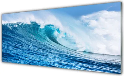 Produktbild von Acrylglasbilder 125x50 Wandbild Druck Welle Natur