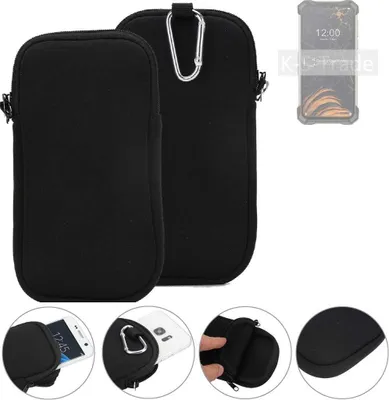 Produktbild von K-S-Trade Neopren-Hülle Handyhülle kompatibel mit Doogee S88 Plus Schutzhülle Neoprenhülle Sleeve Schutz-Hülle Gürtel Tasche Case Holster
