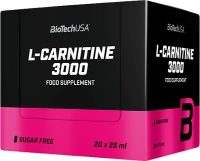 Immagine prodotto di BioTech USA L-Carnitina Fiale 3000 mg 20 x 25 ml arancione / L-Carnitina / L-carnitina liquida in fiale