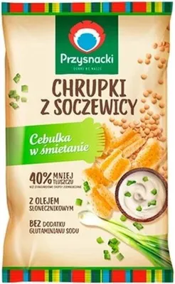 Obrázek produktu pro Przysnacki Lentil chips s cibulovou příchutí 80 g