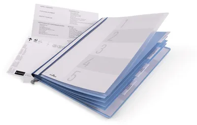 Image de DURABLE Dossier pour gestion du personnel avec rail de suspension A4, Bleu, 255506