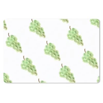 Produktbild von MuchoWow® Mauspad Mousepad Weintrauben - Aquarell - Weiß 27x18 cm - Mousepads - Maus Mat - Pad - Mausunterlage - Büroartikel - Desk Matten
