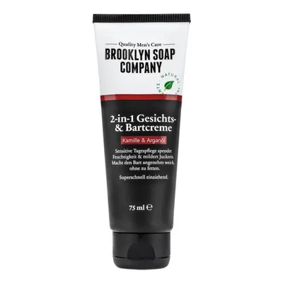 Zdjęcie produktu dla Brooklyn Soap Company 2-in-1 Gesichts- und Bartcreme, Balsam do brody, 75 ml, Niemcy, 1 szt.