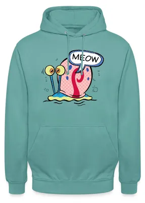 Produktbild von Spreadshirt SpongeBob Schwammkopf Gary Die Schnecke Uni Hoodie, L, Pastelltürkis