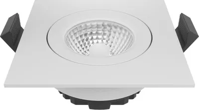 Obrázek produktu pro DILED LED vestavné svítidlo 6 W – hranaté, stmívatelné, 230 V, Ø68 mm, 2700 K / 3000 K / bílé / ocel
