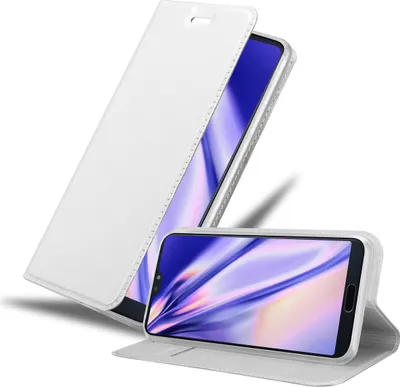 Produktbild von Cadorabo Handyhülle für Huawei P20 PRO / P20 PLUS Schutz Hülle in Silber Cover Etui Book Case Booklet