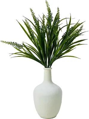 Obrázok produktu pre Tráva s kvetenstvami - zväzok listov trávy s hrotmi, zelený 50 cm