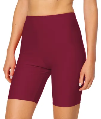 Produktbild von Merry Style Damen Badehose High Waist Schwimmhose für Wassersport SUP Schwimmradler MS10-333(Weinrot, 44)