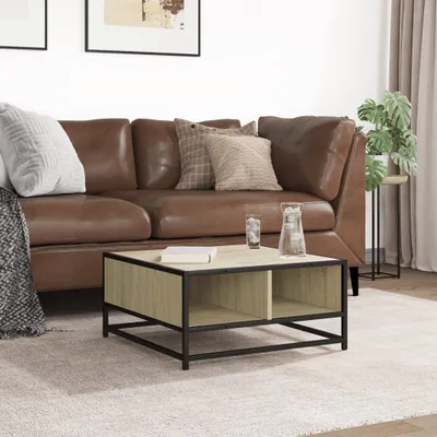 Produktbild von "Winterschlussverkauf "Couchtisch - CLORIS - Wohnzimmertisch - Robust und langlebig - Sonoma-Eiche 60,5x60,5x30cm Holzwerkstoff und Metall - NeuMöbel4381404