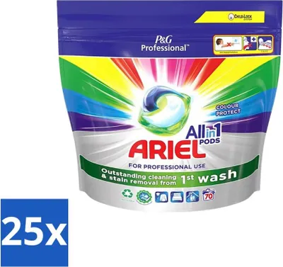 Produktbild von Ariel Color All-In-1 Waschmittel-Pods – Schützt die Farben – 70 Wäschen - Vorteilspack - 25 Stücke