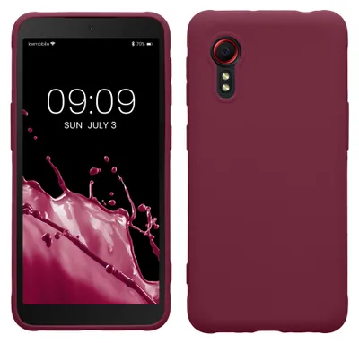 Produktbild von kwmobile Handyhülle für Samsung Galaxy Xcover 5 Hülle - TPU Case - Kabelloses Laden - Schutzhülle Cover in Magenta Lila