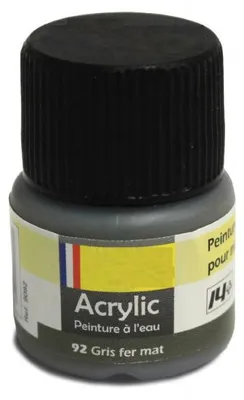 Produktbild von Heller 9092 -  Peinture Acrylic 092 gris fer mat, 12ml - Neu